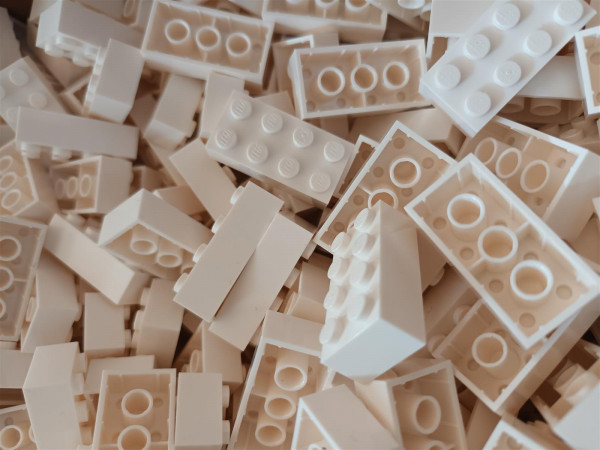 LEGO® 3001 Grundbausteine 2x4 Standard Steine Basic Neu | Menge und Farbe wählen Weiß-50