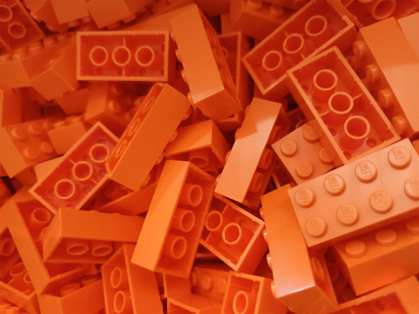 LEGO® 3001 Grundbausteine 2x4 Standard Steine Basic Neu | Menge und Farbe wählen Orange-100