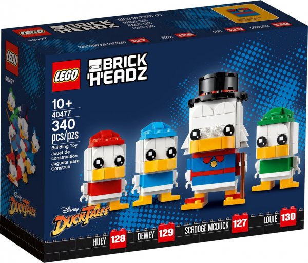 LEGO® BrickHeadz 40477 Dagobert Duck #127, Tick #129, Trick #128 & Track #130