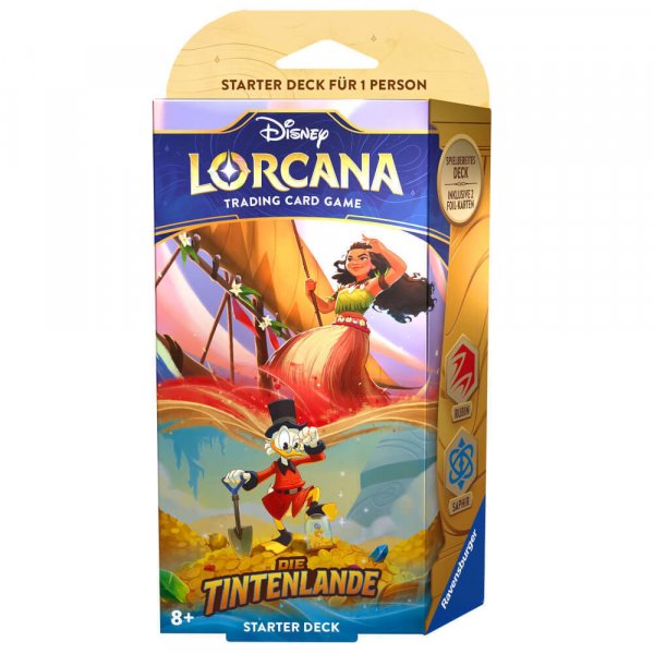 Disney Lorcana: Die Tintenlande - Starter Deck Rubin und Saphir (Englisch)