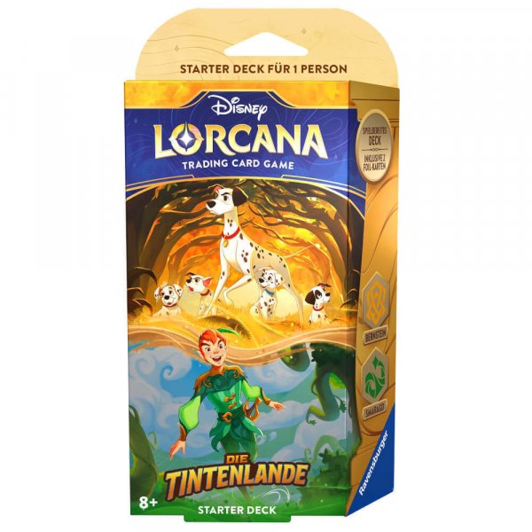 Disney Lorcana: Die Tintenlande - Starter Deck Bernstein und Smaragd (Englisch)
