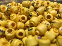 100x LEGO® Minifiguren Köpfe RANDOM USED Gebraucht