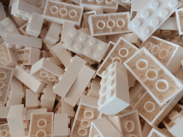 LEGO® 100x Basic Steine 2x4 Weiß 3001